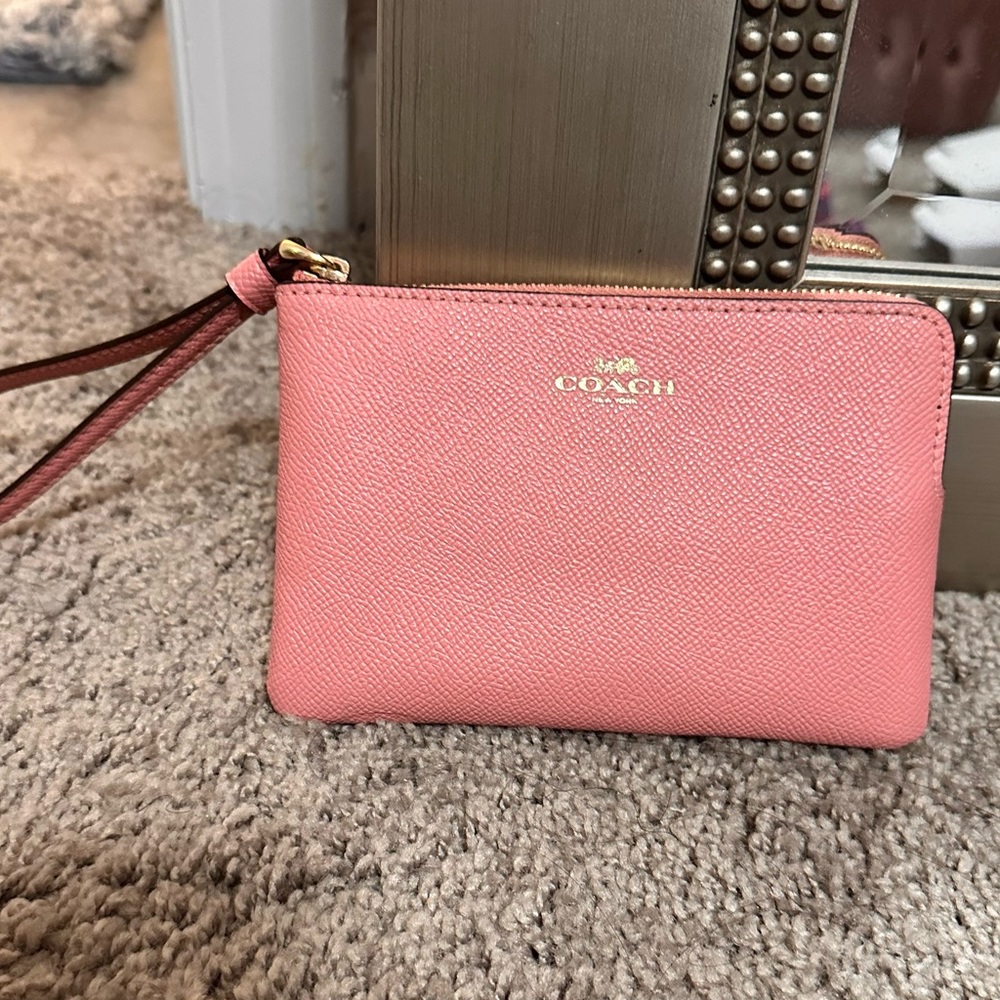 Pink Coach Wristlet